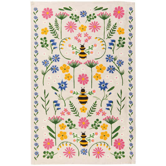Bee Garden Dishtowel