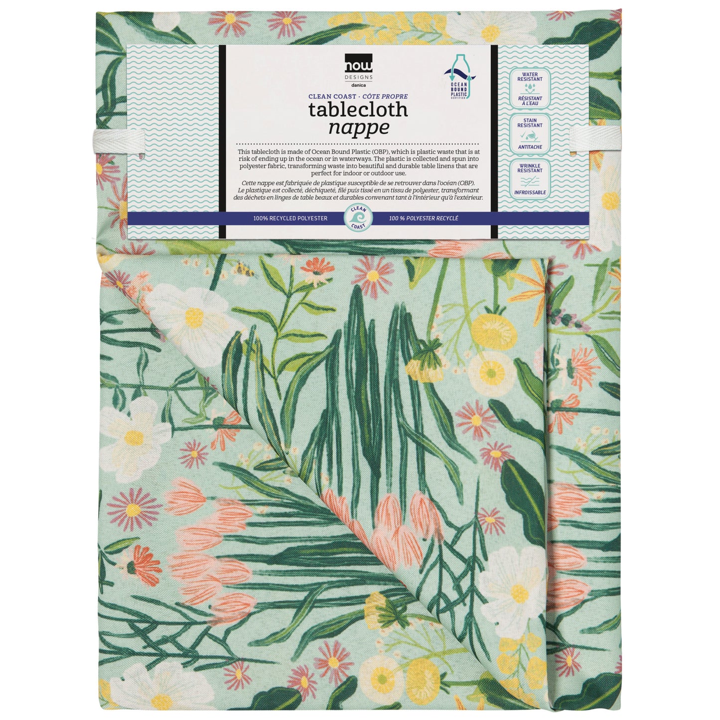 Bees & Blooms Tablecloth 60 x 120 inch