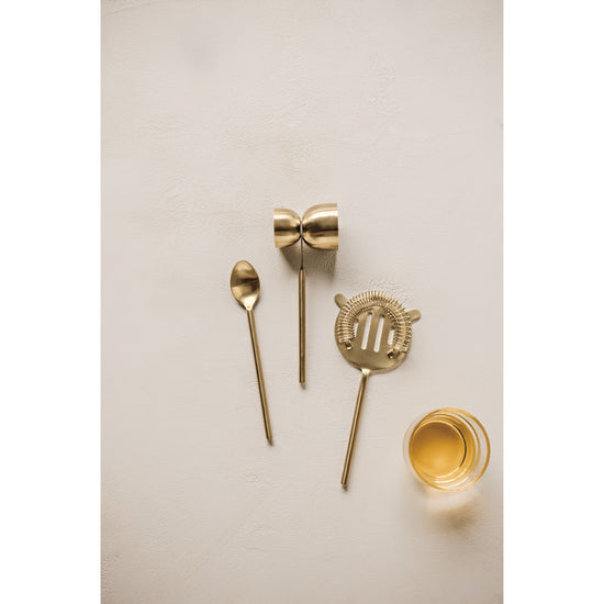 A set of Heirloom Matte Gold Bar Tools.