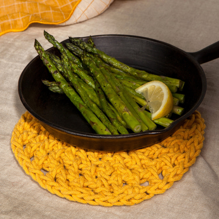 Ochre Knotted Trivet