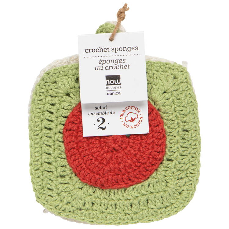 Heirloom Tomatoes Crochet Sponges Set of 2