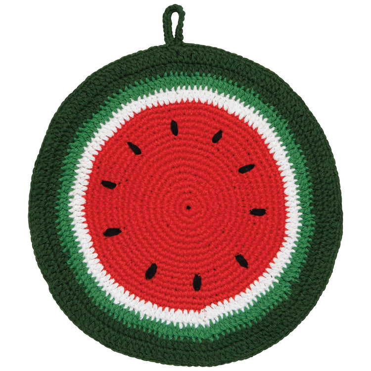 Melon Pop Crochet Trivet