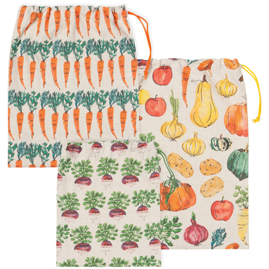 Veggie Stand Reusable Produce Bags Set of 3