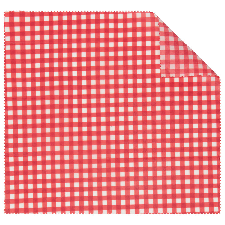 Gingham Dot and Stripe Beeswax Wrap Set of 3