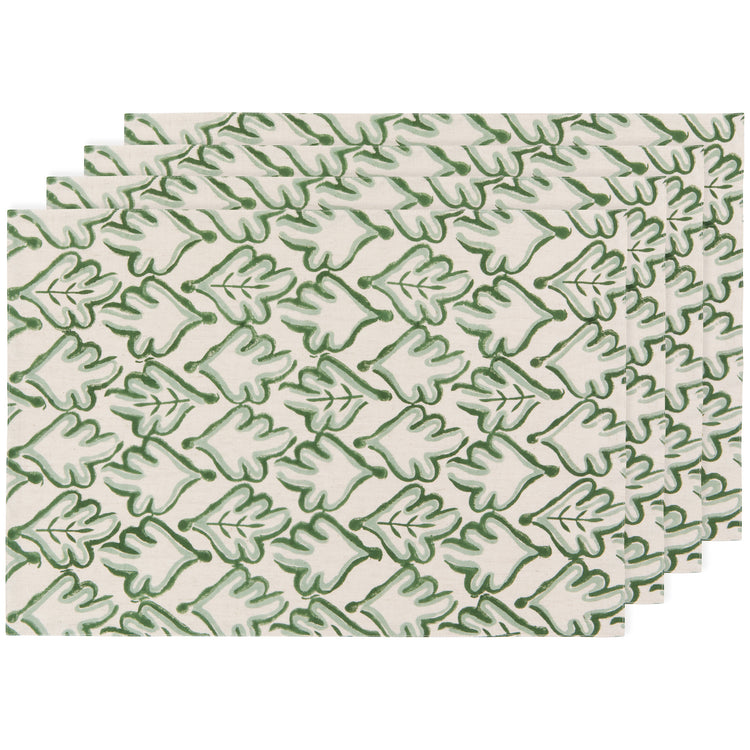 Hedge Block Print Placemats Set of 4