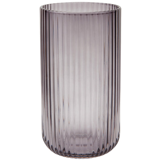 Smoke Tall Fluted Tumbler