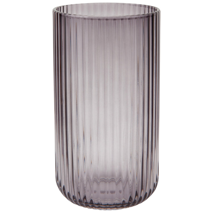 Smoke Tall Fluted Tumbler