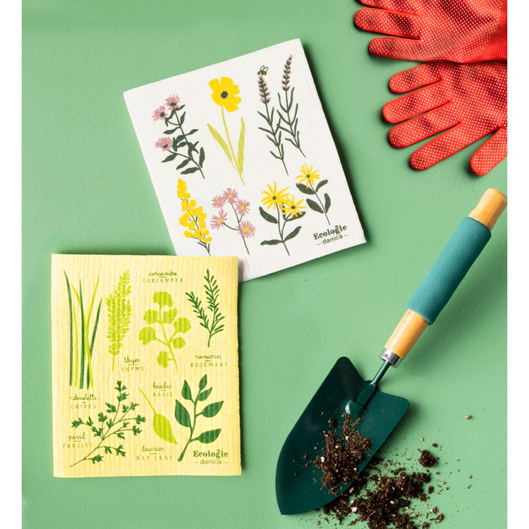 Bees & Blooms Swedish Dishcloth