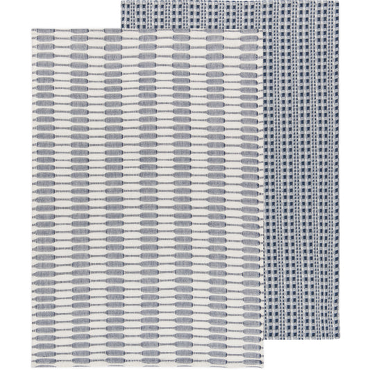 Midnight Blue Abode Dishtowel Set of 2