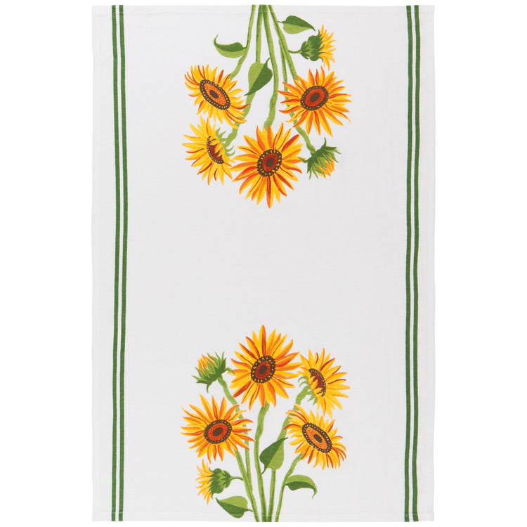 Sunflower Splendor Baker's Floursack Dishtowels Set of 3