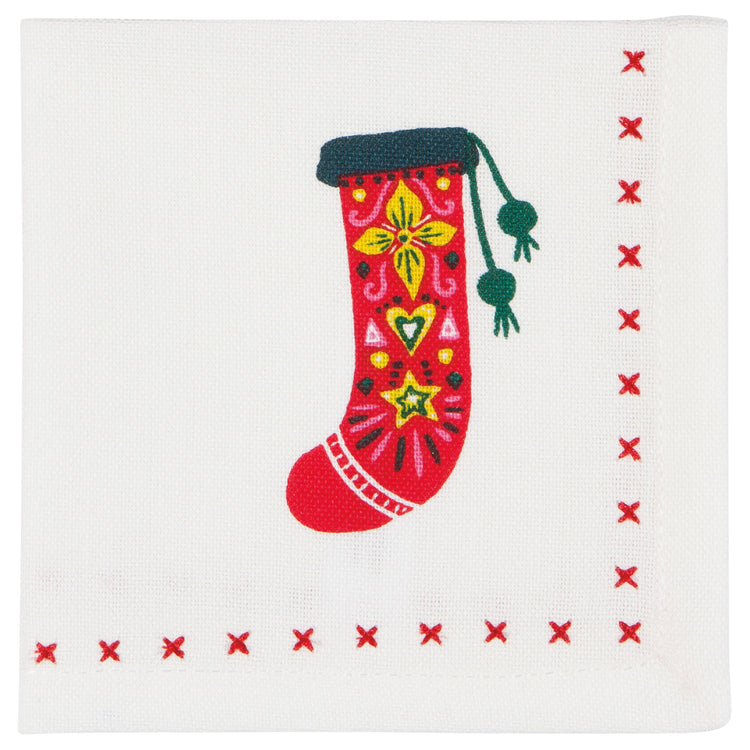 Winter Woolens Cocktail Napkins Set of 4