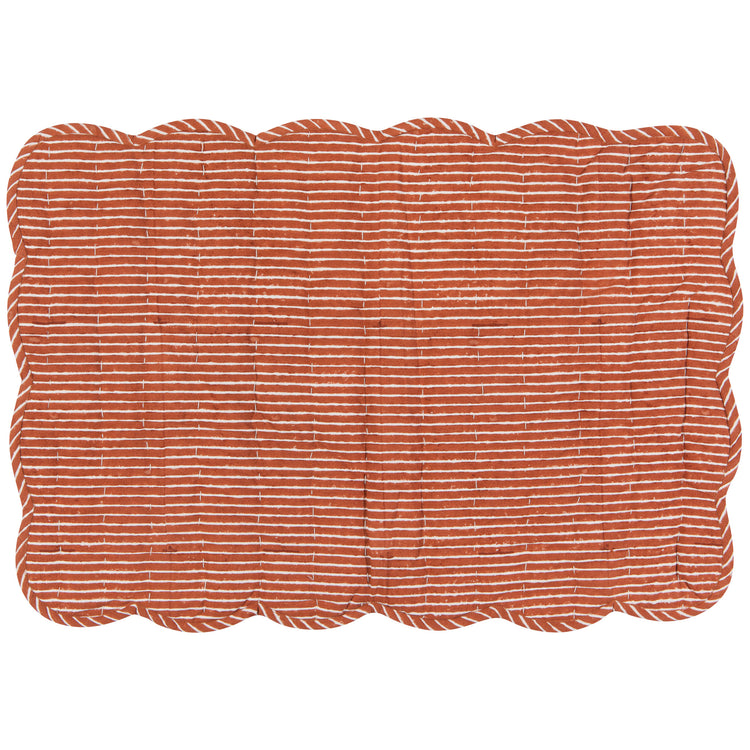 Dahlia Block Print Kantha Placemat