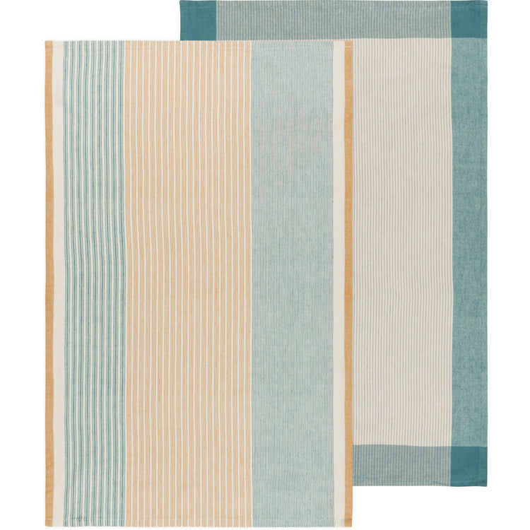 Lagoon Array Stripe Dishtowel Set of 2