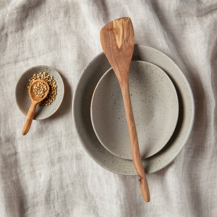 Olive Wood Wavy Spatula