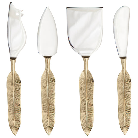 Plume Cheese Knives Set of 4
