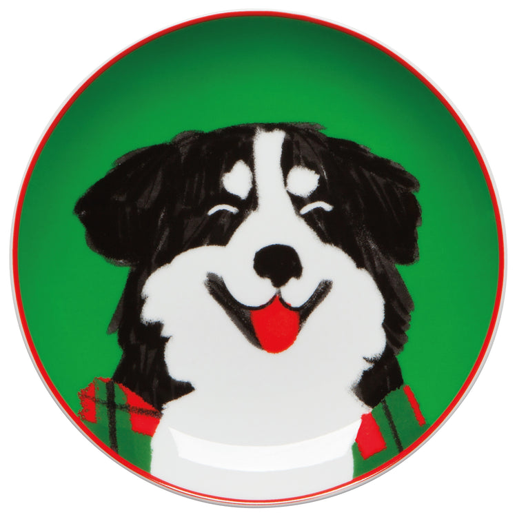 Holiday Hounds Appetizer Plates Set of 4