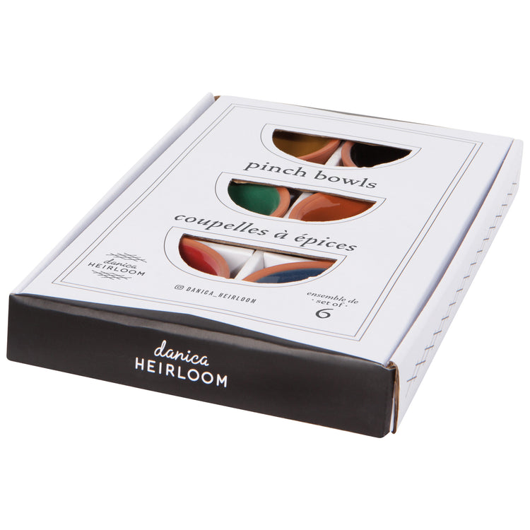 Kaleidoscope Terracotta Pinch Bowls Set of 6