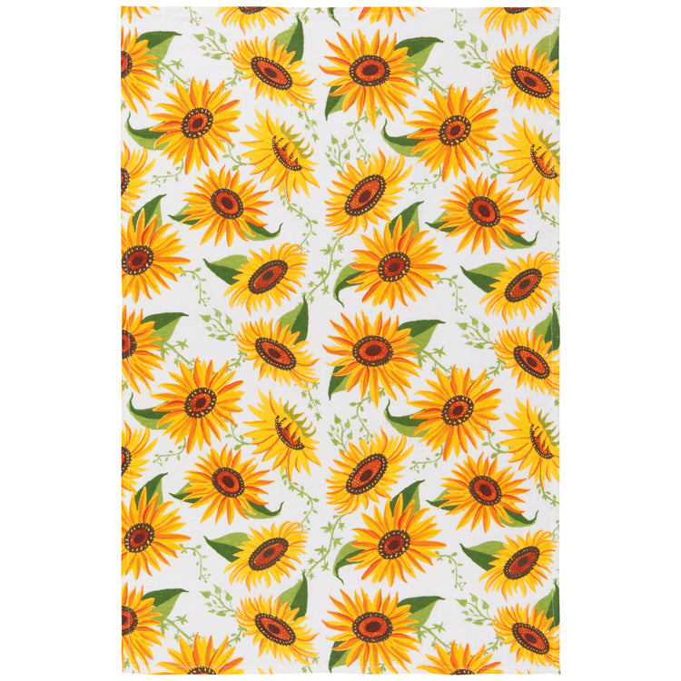 Sunflower Splendor Baker's Floursack Dishtowels Set of 3