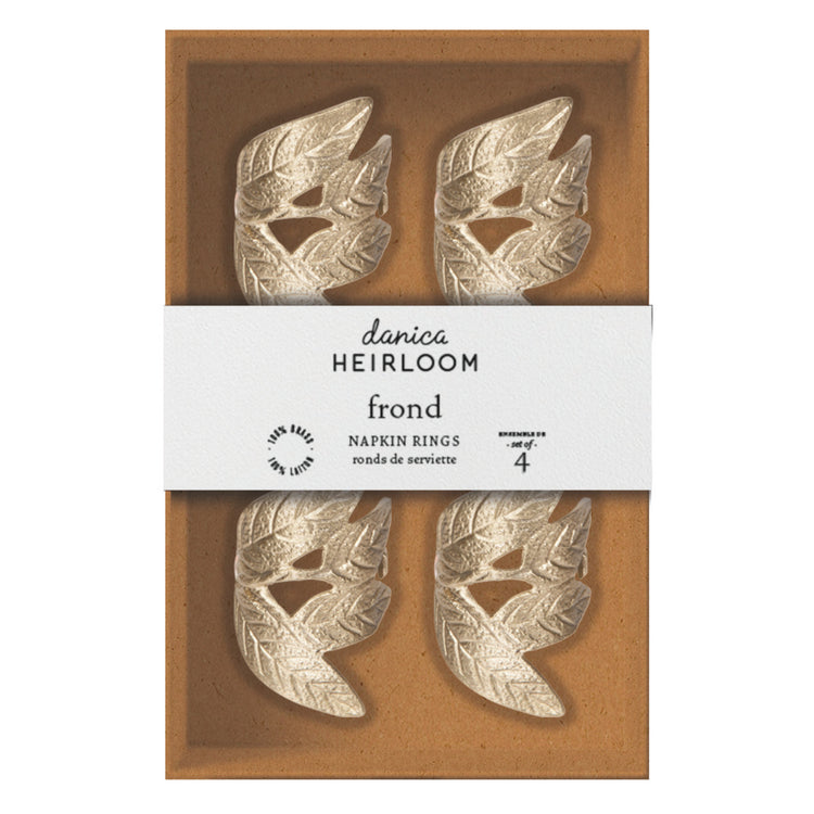 Frond Napkin Rings Set of 4