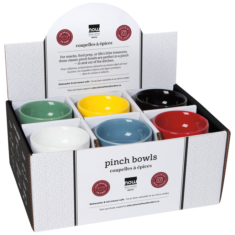 Color Center Pinch Bowl Counter Display Unit Set of 24