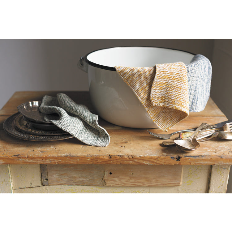 Ochre Knit Dishcloths Set of 2