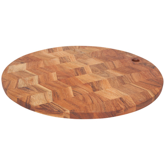 Chevron Acacia Wood Serving Board 16 inch