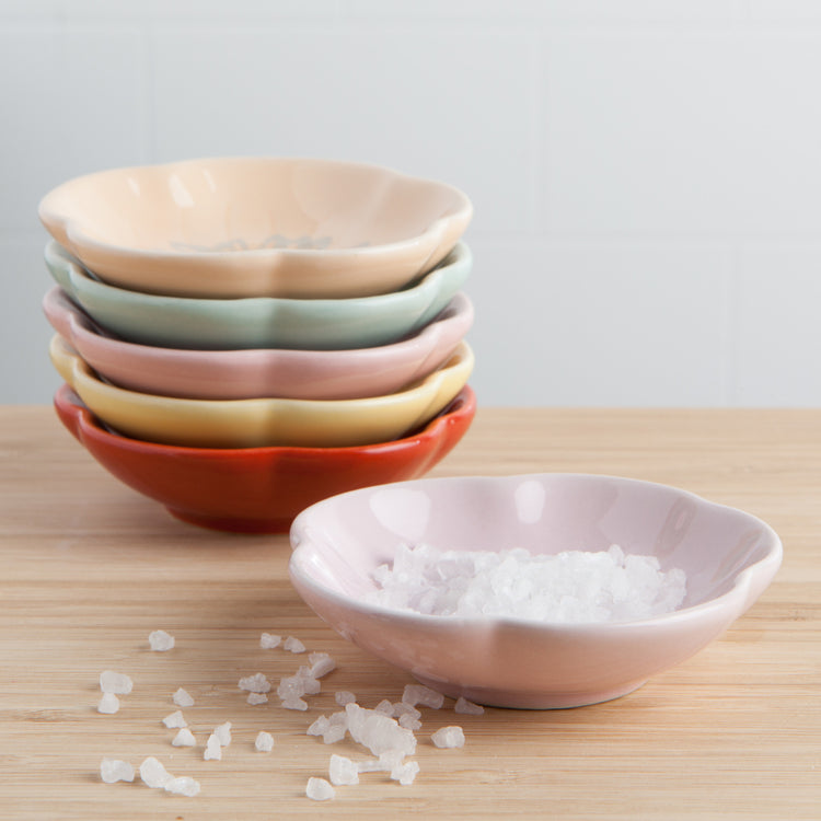 Flower Pinch Bowl Set of 6