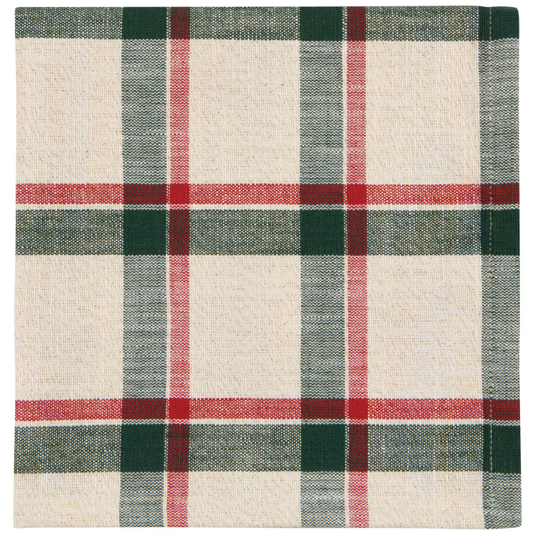 Noel Plaid Christmas Napkins Set of 4