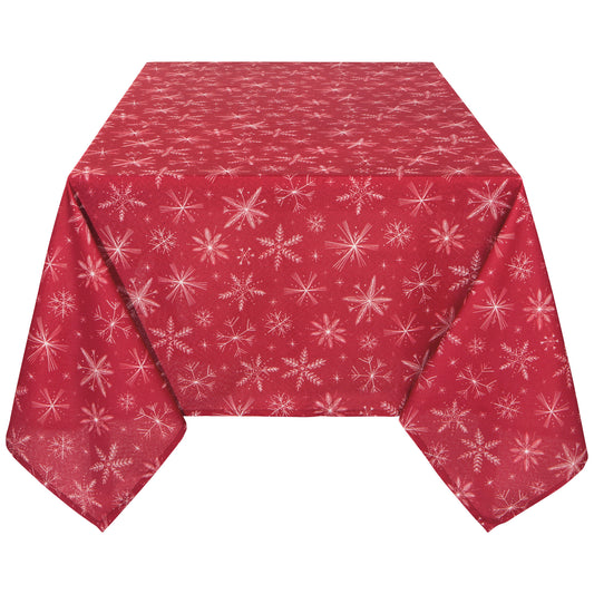 Snowflakes Christmas Tablecloth 60 x 90 inch