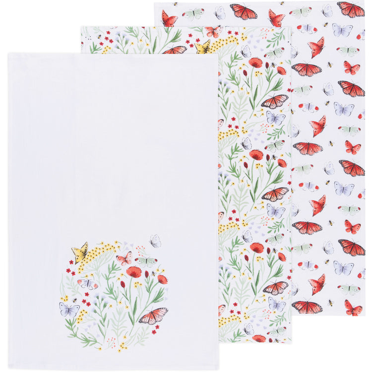 Morning Meadow Bakers Floursack Dishtowels Set of 3
