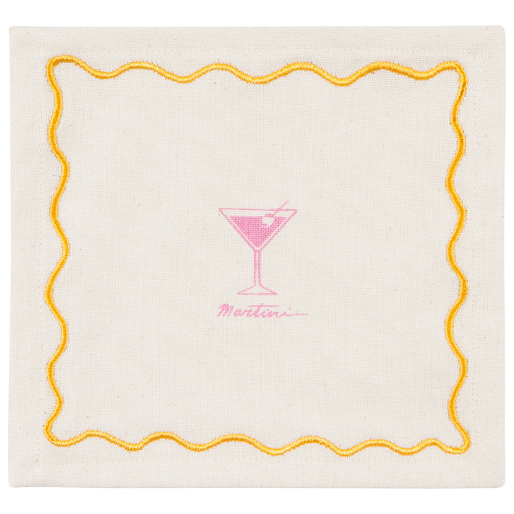 Happy Hour Cocktail Napkins Set of 4 Assorted