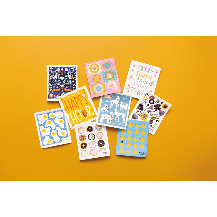 Happy Hour Swedish Dishcloth