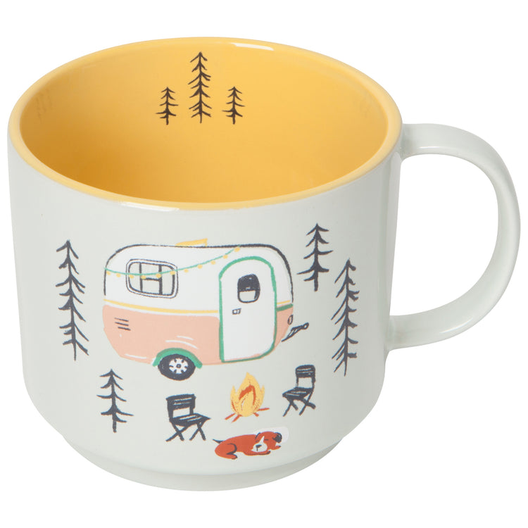Happy Camper Mug & Socks Set of 2