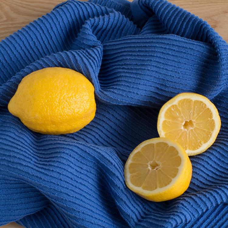Ripple Royal Blue Dishtowel