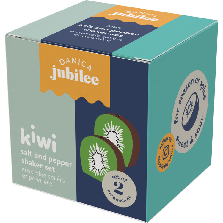 Kiwi Salt and Pepper Shakers