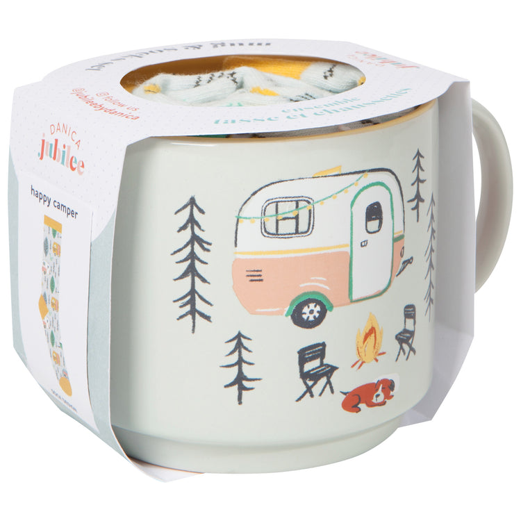 Happy Camper Mug & Socks Set of 2
