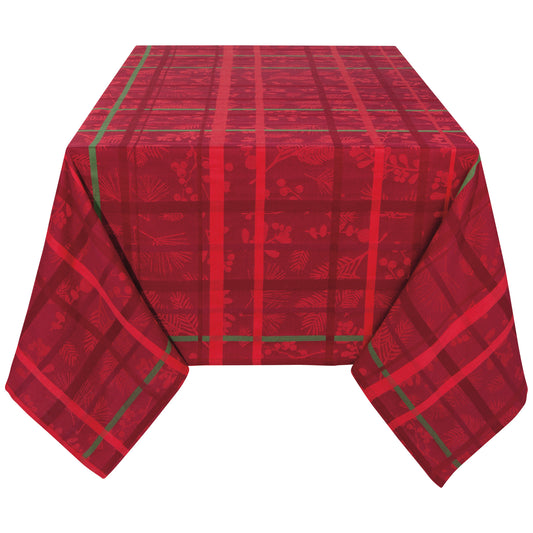 Winterberry Jacquard Tablecloth 60 x 120 Inches