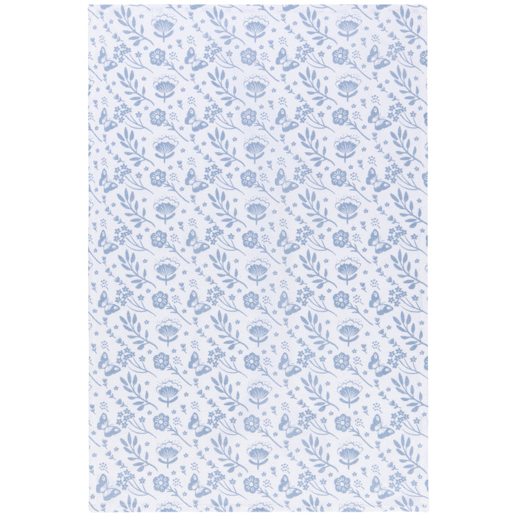 Morning Meadow Slate Blue Floursack Dishtowels Set of 2