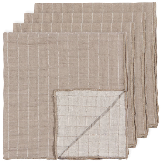 Dove Gray Double Weave Napkins Set of 4