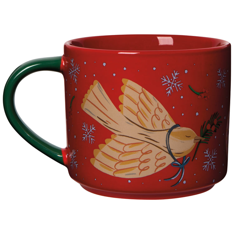 Season's Tweetings Christmas Mug with Lid