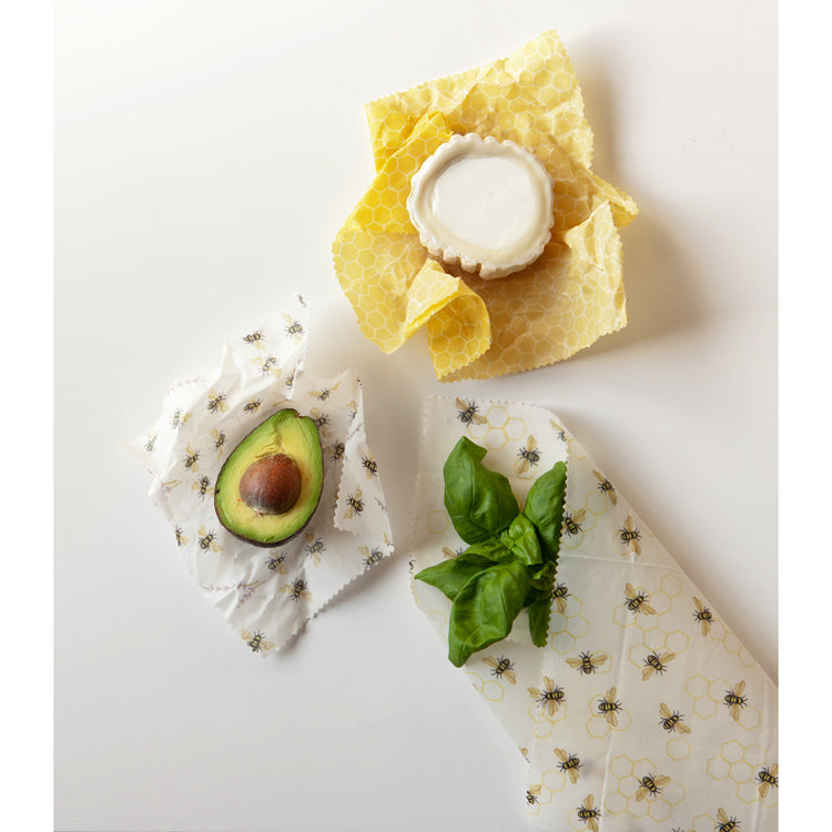 Bees Beeswax Wrap Set of 3