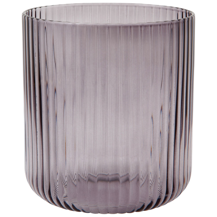 Smoke Short Fluted Tumbler