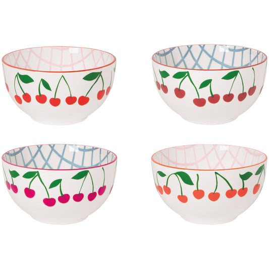 Very Cherry Bowls Set of 4 Assorted