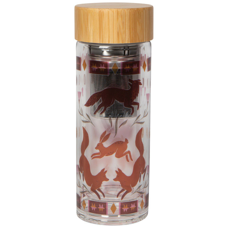 Folktale Glass Tea Infuser Bottle