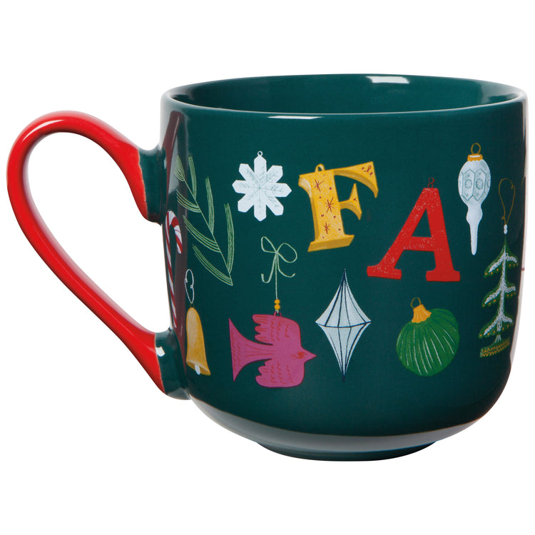 Fa La La Christmas Mug and Dishtowel Set