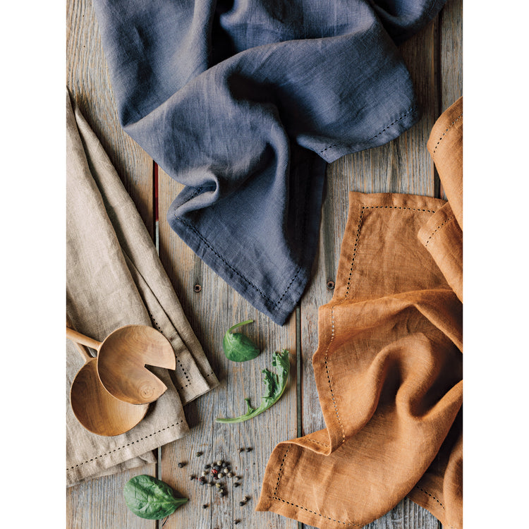 Natural hemstitch Linen Dishtowel