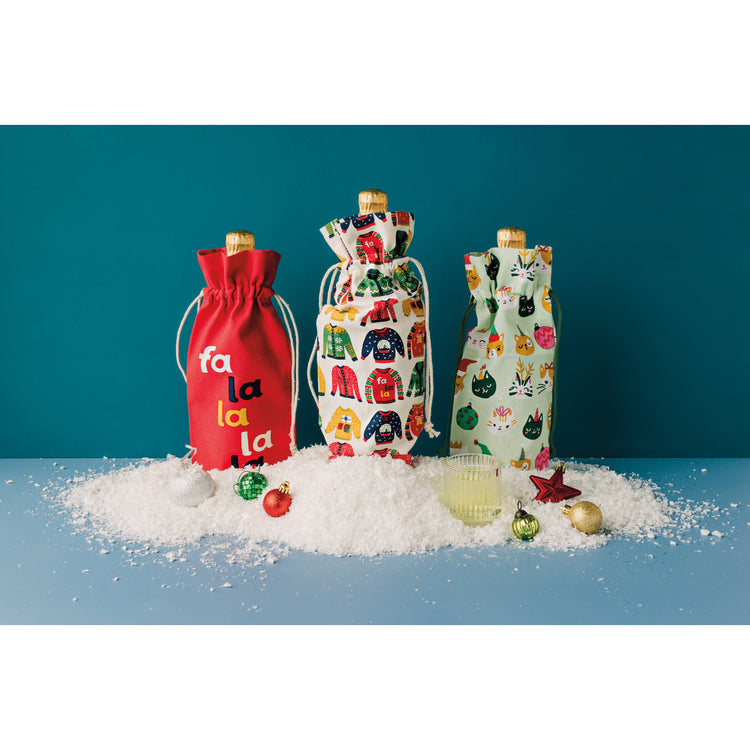 Let it Meow Wine Bags Set of 2