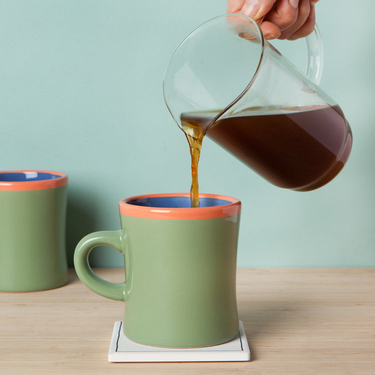 Color Pop Green Diner Mug