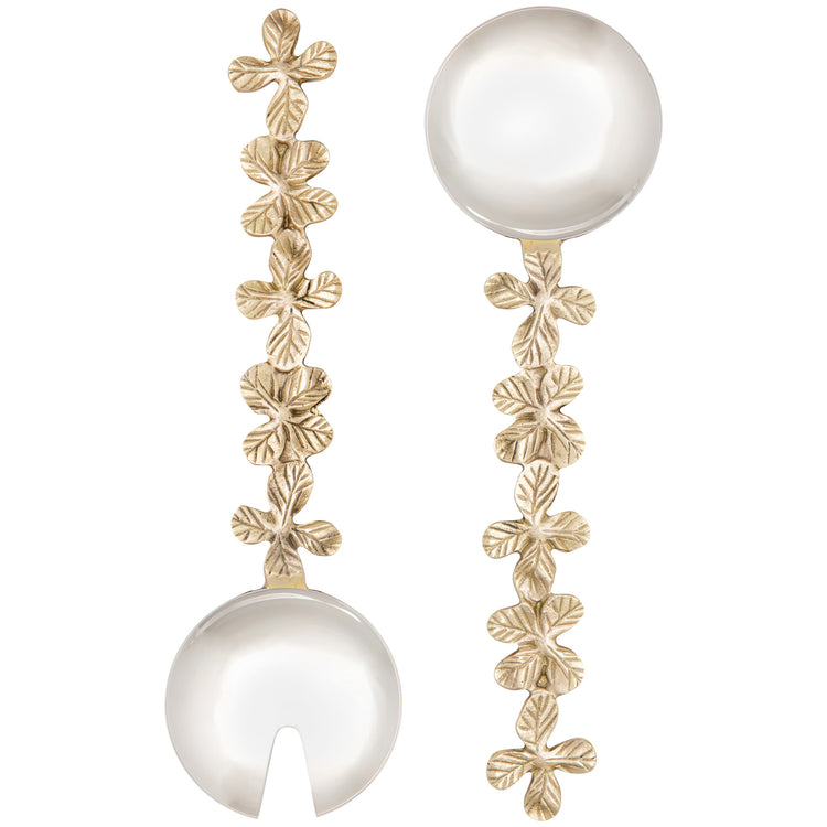 Clover Salad Servers Set of 2