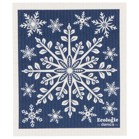 Snowflake Ornament Swedish Sponge Cloth